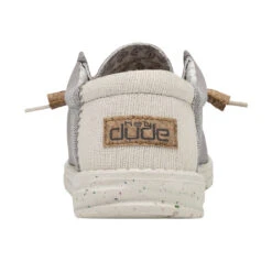 Wally Break Stitch - Grey 12 Wally Break Stitch - Grey -Modern Shoe Hub 110793297 WALLY LINEN NATURAL GREY LEFT 5