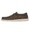 Wally Linen - Dark Brown 1 Wally Linen - Dark Brown -Modern Shoe Hub 112471628 WALLY ECO LINEN DARK BROWN LEFT 1