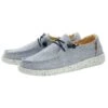 Wendy Chambray - White Blue -Modern Shoe Hub 121410119 WENDY CHAMBRAY WHITE BLUE 02 57845bb2 b8dd 4fad a569 db377142f6b6