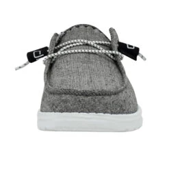 Wendy Chambray - Onyx 11 Wendy Chambray - Onyx -Modern Shoe Hub 121414203 WENDY CHAMBRAY ONYX LEFT 4