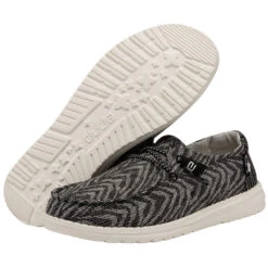 Wendy Woven - Zebra Black Stripe -Modern Shoe Hub 121414740 WENDY ZEBRA BLACK STRIPE LEFT 3