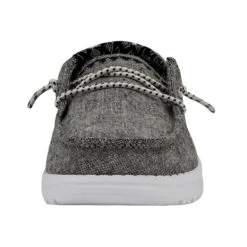 Wendy Youth Chambray - Onyx -Modern Shoe Hub 130124203 WENDY YOUTH CHAMBRAY ONYX LEFT 4