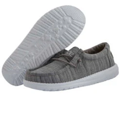 Wally Youth Linen - Stone -Modern Shoe Hub 130130704 WALLY YOUTH LINEN STONE 03