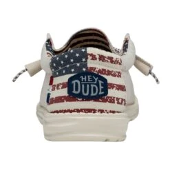 Wally Patriotic - Off White Patriotic -Modern Shoe Hub 40001 1K1 WALLYPATRIOTIC OFFWHITEPATRIOTIC LEFTBACK
