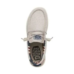 Wally Patriotic - Off White Patriotic -Modern Shoe Hub 40001 1K1 WALLYPATRIOTIC OFFWHITEPATRIOTIC LEFTTOP
