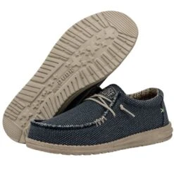 Wally Braided - Blue Night -Modern Shoe Hub 40003 4NM WALLY BRAIDED BLUE NIGHT LEFT 3