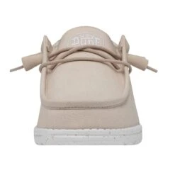 Wally Slub Canvas - Natural 11 Wally Slub Canvas - Natural -Modern Shoe Hub 40009 106 WALLYSLUBCANVAS NATURAL LEFTFRONT