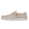 Wally Slub Canvas - Natural 2 Wally Slub Canvas - Natural -Modern Shoe Hub 40009 106 WALLYSLUBCANVAS NATURAL LEFTSIDE
