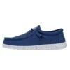 Wally Slub Canvas - True Blue -Modern Shoe Hub 40009 428 WALLYSLUBCANVAS TRUEBLUE LEFTSIDE