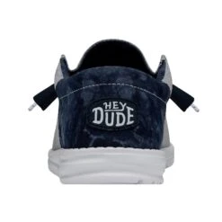 Wally Funk Tie Dye - Indigo -Modern Shoe Hub 40012 4ME WALLYFUNKTIEDYE INDIGO LEFTBACK