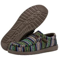 Wally Serape - Blue Canyon -Modern Shoe Hub 40017 9BK WALLY SERAPE BLUE CANYON LEFT 3