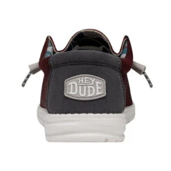 Wally Sox Triple Needle - Karanda Red -Modern Shoe Hub 40020 6VF WALLYSOXTRIPLENEEDLE KARANDARED LEFTBACK