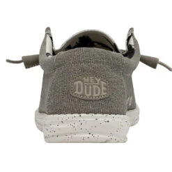 Wally Stretch - Beige -Modern Shoe Hub 40022 205 WALLYSTRETCHCANVAS BEIGE LEFTBACK