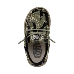 Wally Toddler Camouflage - Tiger Stripe Camo -Modern Shoe Hub 40027 9CJ WALLYTODDLERCAMOUFLAGE TIGERSTRIPECAMO LEFTTOP