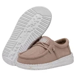 Wally Toddler Slub Canvas - Tan 10 Wally Toddler Slub Canvas - Tan -Modern Shoe Hub 40029 265 WALLYTODDLERSLUBCANVAS TAN PAIRBOTTOM