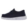 Wally Toddler Slub Canvas - Navy -Modern Shoe Hub 40029 410 WALLYTODDLERSLUBCANVAS NAVY LEFTSIDE
