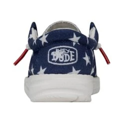 Wally Toddler Patriotic - American Flag -Modern Shoe Hub 40031 9CW WALLYTODDLERPATRIOTIC AMERICANFLAG LEFTBACK