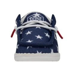 Wally Toddler Patriotic - American Flag -Modern Shoe Hub 40031 9CW WALLYTODDLERPATRIOTIC AMERICANFLAG LEFTFRONT
