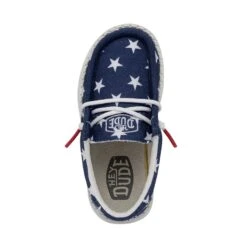 Wally Toddler Patriotic - American Flag -Modern Shoe Hub 40031 9CW WALLYTODDLERPATRIOTIC AMERICANFLAG LEFTTOP