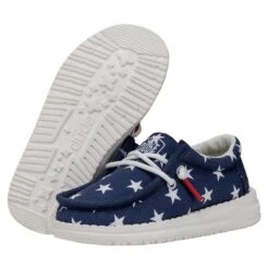 Wally Toddler Patriotic - American Flag -Modern Shoe Hub 40031 9CW WALLYTODDLERPATRIOTIC AMERICANFLAG PAIRBOTTOM
