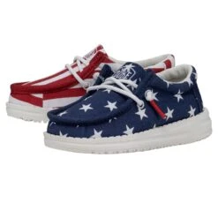 New Products -Modern Shoe Hub 40031 9CW WALLYTODDLERPATRIOTIC AMERICANFLAG PAIRSIDE