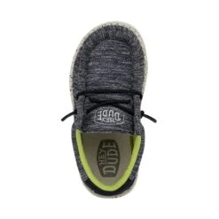 Wally Toddler Stretch - Navy Speckle -Modern Shoe Hub 40035 4MP WALLYTODDLERSTRETCH NAVYSPECKLE LEFTTOP