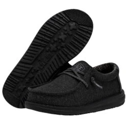 Wally Youth - Basic Black -Modern Shoe Hub 40041 001 WALLY YOUTH BASIC BLACK LEFT 3