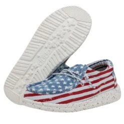 Wally Youth Patriotic - Stars And Stripes -Modern Shoe Hub 40046 9C8 WALLYYOUTHPATRIOTIC STARSANDSTRIPES PAIRBOTTOM