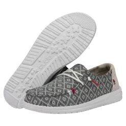 Wendy Boho - Embroidery Dark Grey 10 Wendy Boho - Embroidery Dark Grey -Modern Shoe Hub 40054 1GS WENDYBOHO EMBROIDERYDARKGREY PAIRBOTTOM