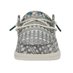 Wendy Boho - Embroidery Grey -Modern Shoe Hub 40054 1KM WENDYBOHO EMBROIDERYGREY LEFTFRONT