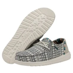 Wendy Boho - Embroidery Grey -Modern Shoe Hub 40054 1KM WENDYBOHO EMBROIDERYGREY PAIRBOTTOM