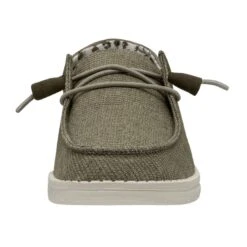Wendy Chambray - Sage -Modern Shoe Hub 40058 330 WENDY CHAMBRAY SAGE LEFT 4