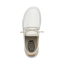 Wendy Chambray - White Sand -Modern Shoe Hub 40059 1KJ WENDY CHAMBRAY WOVEN WHITE SAND LEFT 6