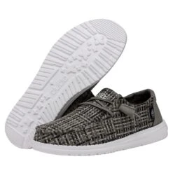 Wendy Crosshatch - Harbor -Modern Shoe Hub 40060 1LC WENDYCROSSHATCH HARBOR PAIRBOTTOM