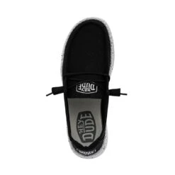 Wendy Slub Canvas - Black -Modern Shoe Hub 40063 001 WENDY SLUB CANVAS BLACK LEFT 6