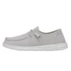 Wendy Slub Canvas - Light Grey -Modern Shoe Hub 40063 007 WENDYSLUBCANVAS LIGHTGREY LEFTSIDE