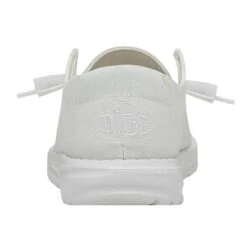 Wendy Slub Canvas - White -Modern Shoe Hub 40063 100 WENDY SLUB CANVAS WHITE LEFT 5