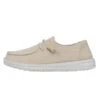 Wendy Slub Canvas - Natural -Modern Shoe Hub 40063 106 WENDYSLUBCANVAS NATURAL LEFTSIDE