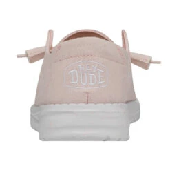 Wendy Slub Canvas - Pink -Modern Shoe Hub 40063 680 WENDYSLUBCANVAS PINK LEFTBACK