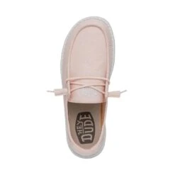 Wendy Slub Canvas - Pink -Modern Shoe Hub 40063 680 WENDYSLUBCANVAS PINK LEFTTOP