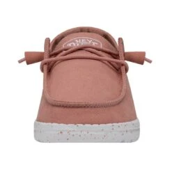 Wendy Slub Canvas - Terracotta -Modern Shoe Hub 40063 6VE WENDYSLUBCANVAS TERRACOTTA LEFTFRONT