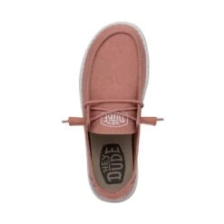 Wendy Slub Canvas - Terracotta -Modern Shoe Hub 40063 6VE WENDYSLUBCANVAS TERRACOTTA LEFTTOP