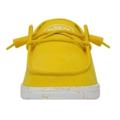 Wendy Slub Canvas - Empire Yellow -Modern Shoe Hub 40063 76I WENDYSLUBCANVAS EMPIREYELLOW LEFTFRONT