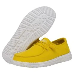 Wendy Slub Canvas - Empire Yellow -Modern Shoe Hub 40063 76I WENDYSLUBCANVAS EMPIREYELLOW PAIRBOTTOM