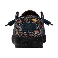 Wendy Funk Slub Blanket - Midnight Rain 12 Wendy Funk Slub Blanket - Midnight Rain -Modern Shoe Hub 40066 4MK WENDYFUNKSLUBBLANKET MIDNIGHTRAIN LEFTBACK