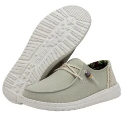 Wendy Fringe - Sage -Modern Shoe Hub 40071 330 WENDY FRINGE SAGE LEFT 3