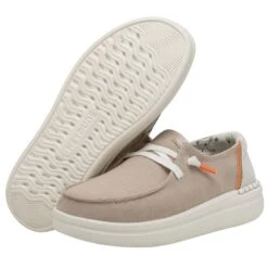 Wendy Rise Chambray - Sandshell -Modern Shoe Hub 40074 2YU WENDY RISE CHAMBRAY SANDSHELL LEFT 3