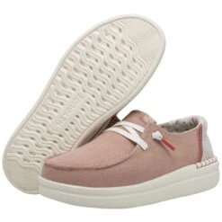 Wendy Rise Chambray - Rose -Modern Shoe Hub 40074 6VM WENDY RISE CHAMBRAY ROSE LEFT 3