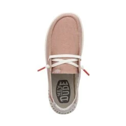 Wendy Rise Chambray - Rose -Modern Shoe Hub 40074 6VM WENDY RISE CHAMBRAY ROSE LEFT 6