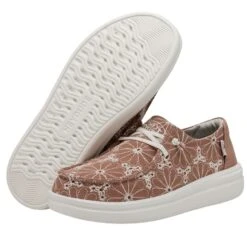 Wendy Rise Eyelet - Ballerina -Modern Shoe Hub 40075 83J WENDY RISE EYELET BALLERINA LEFT 3